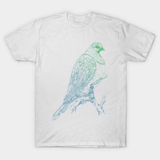 Mr Kereru, New Zealand wood pigeon T-Shirt by EmilieGeant